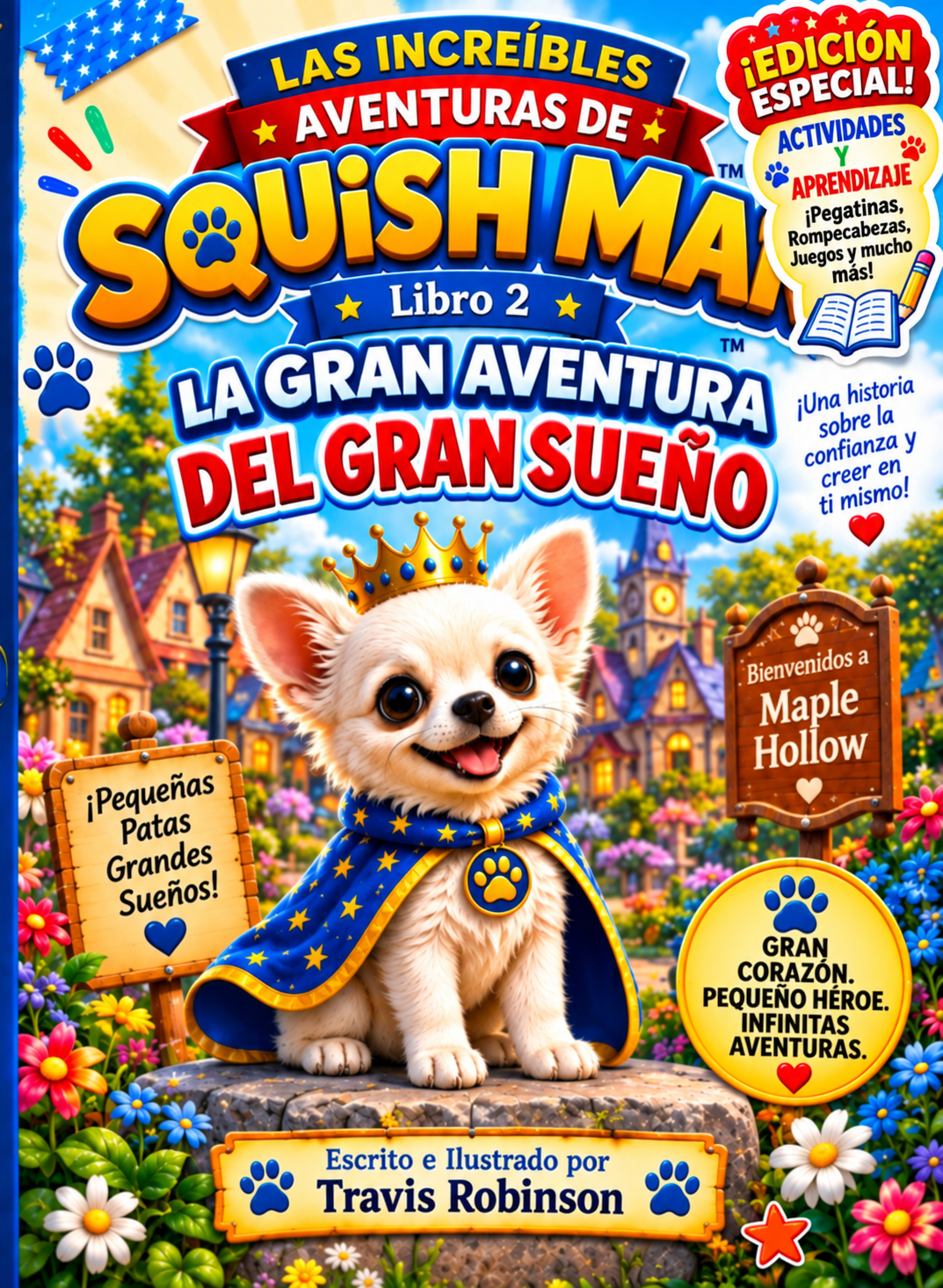 Squish Man Spanish Activity & Learning Edition cover